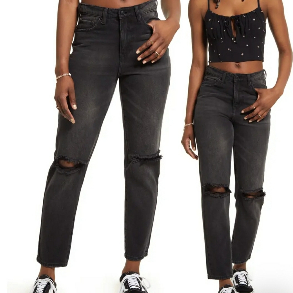 High waisted mom jeans